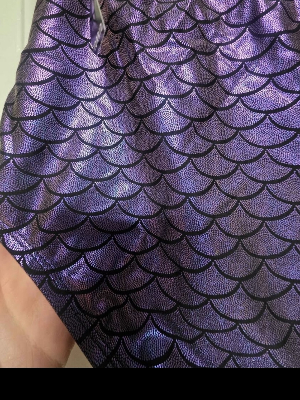 torrid Purple Iridescent Mermaid-Scale High-Waist Bikini Bottoms - Picture 2 of 2
